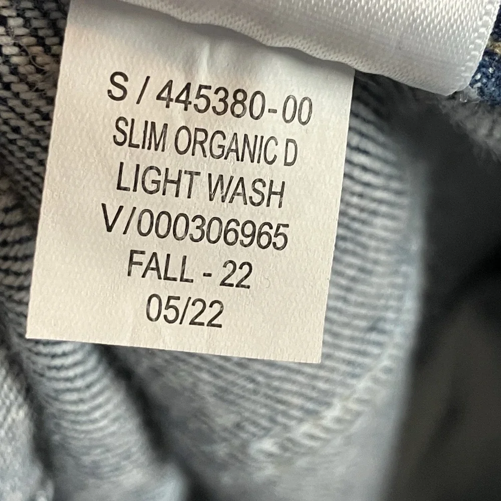 Banana Republic Jeans‎ Mens Size 42X34 Blue Slim Fit Organic Light Wash Denim